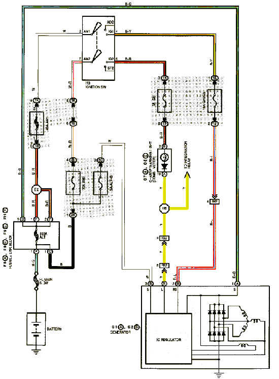1999 Lexus Es300 Charging System Diagram Schematic